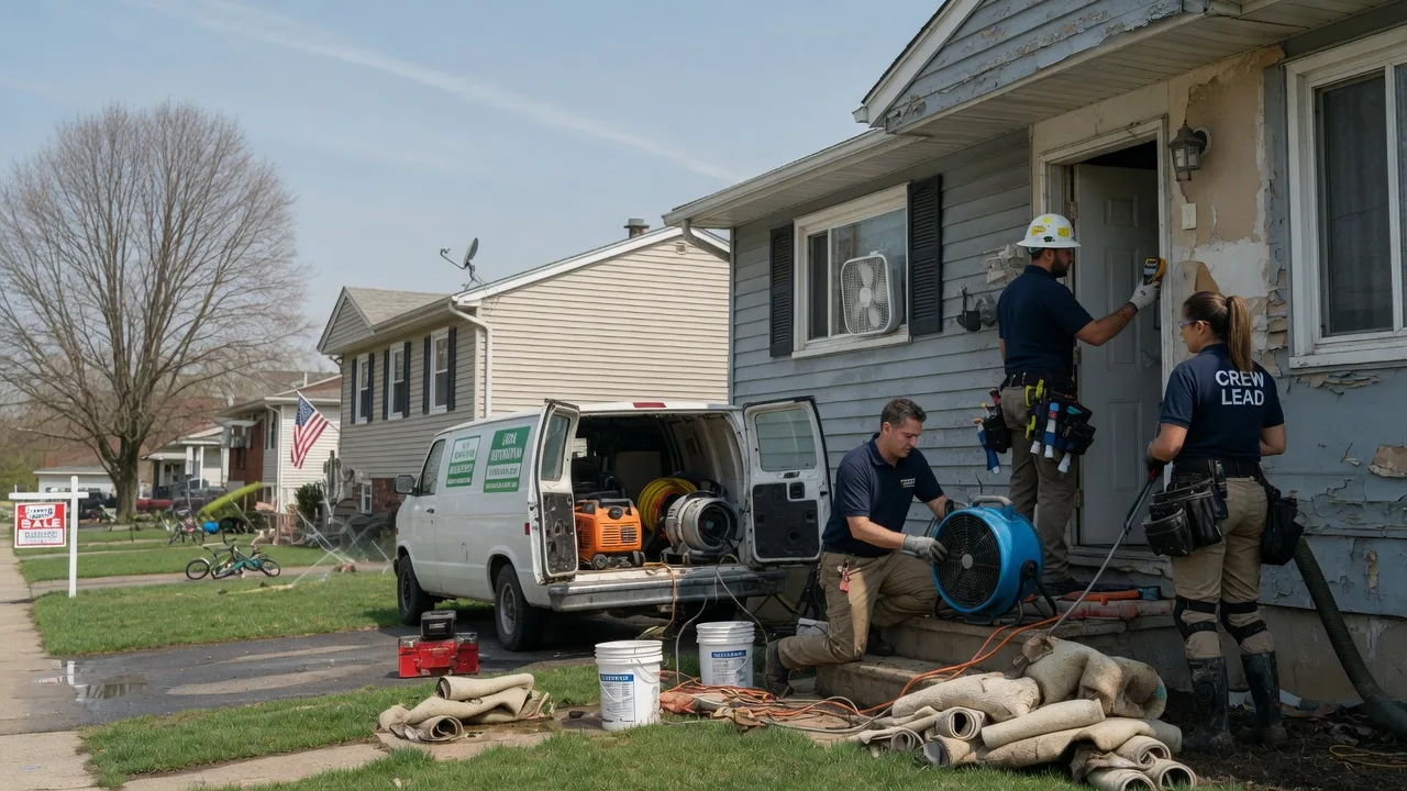 Flood Cleanup in New Goshen, IN near me